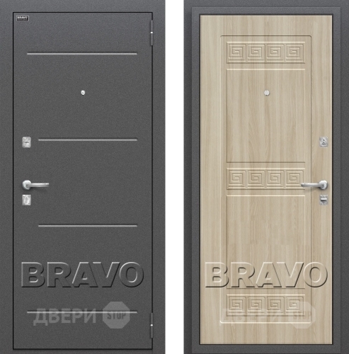 Входная металлическая Дверь Bravo Оптим Трио в Ивантеевке