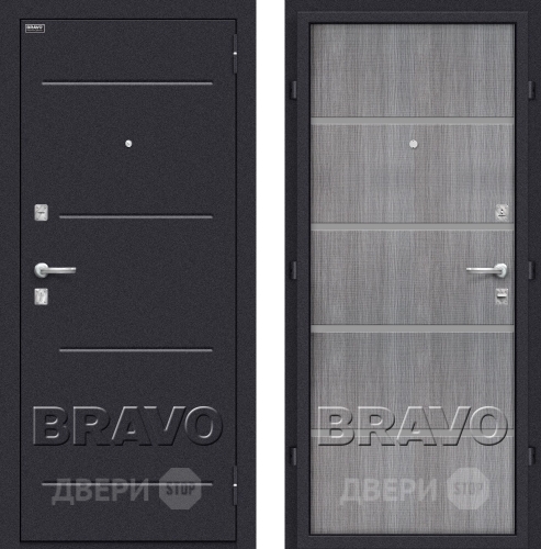 Дверь Bravo Оптим Лайн Грей в Ивантеевке