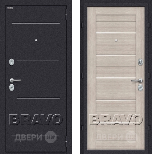 Входная металлическая Дверь Bravo Оптим Техно Капучино в Ивантеевке
