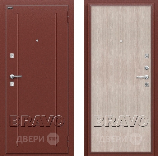 Входная металлическая Дверь Bravo Оптим Норма Cappuccino Veralinga в Ивантеевке