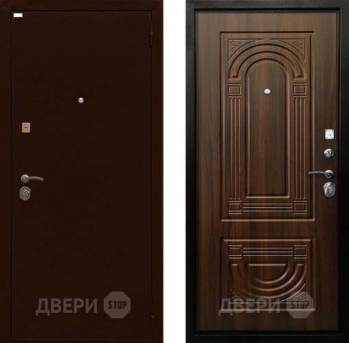 Входная металлическая Дверь Ратибор Оптима 3К Орех бренди в Ивантеевке