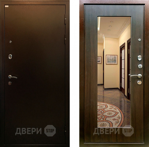 Входная металлическая Дверь Ратибор Милан зеркало Эковенге в Ивантеевке