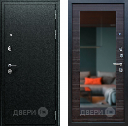 Входная металлическая Дверь АСД Next-1 с зеркалом Венге поперечный в Ивантеевке