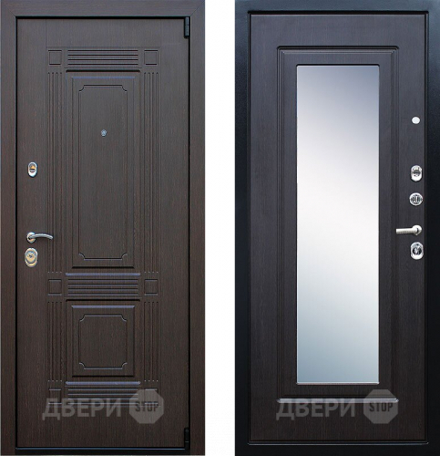 Входная металлическая Дверь АСД Викинг с зеркалом Венге в Ивантеевке