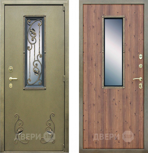 Дверь АСД с окном и ковкой в Ивантеевке