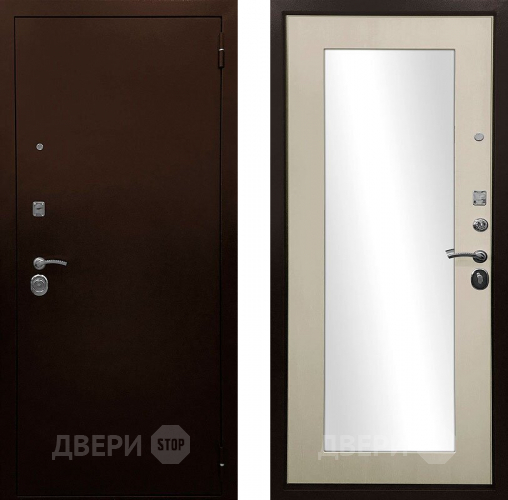 Дверь Ратибор Оптима 3К зеркало Лиственница беж в Ивантеевке