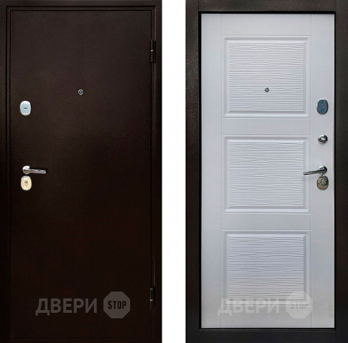 Входная металлическая Дверь СТОП Авангард 3К Беленый Дуб в Ивантеевке