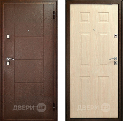 Входная металлическая Дверь Форпост Модель 73 Беленый дуб в Ивантеевке