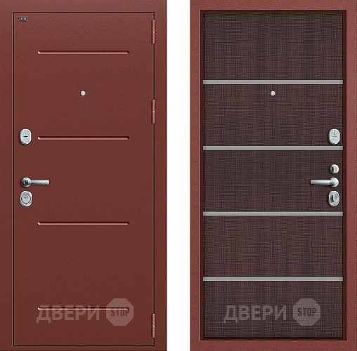 Входная металлическая Дверь Groff Т2-204 Wenge Crosscut в Ивантеевке