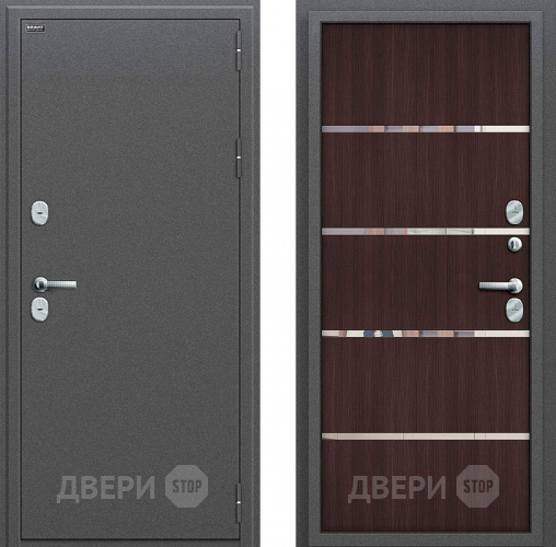 Входная металлическая Дверь Bravo Оптим Термо 204 Wenge Veralinga в Ивантеевке