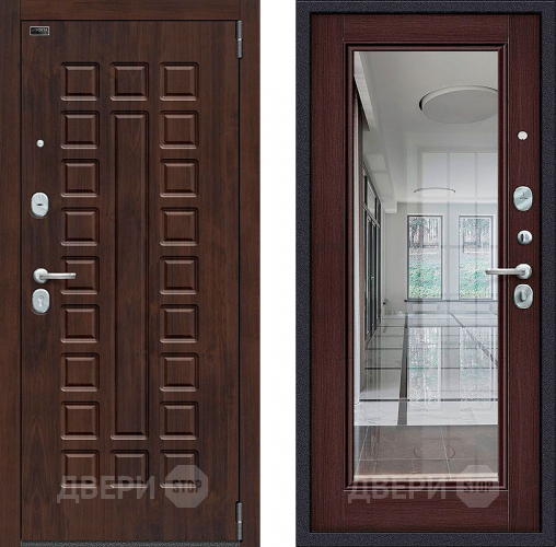 Дверь Bravo Porta S-3 51/П61 с зеркалом Венге в Ивантеевке