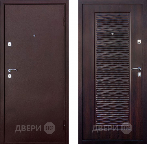 Входная металлическая Дверь СТОП Волна Мореный дуб в Ивантеевке