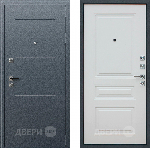 Входная металлическая Дверь АСД Техно XN 91 U Белый матовый в Ивантеевке