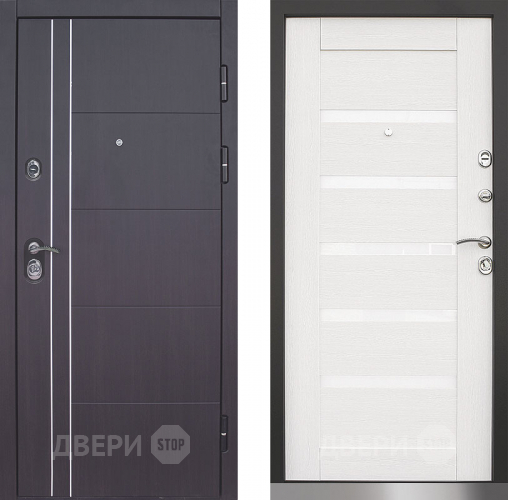 Дверь Техно 01 винорит венге/лиственница белая в Ивантеевке