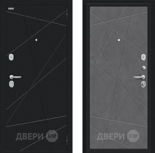 Входная металлическая Дверь Bravo Граффити-5 Букле черное/Slate Art в Ивантеевке