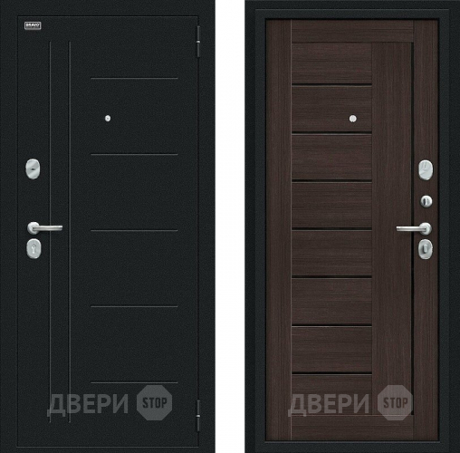 Дверь Bravo Проф Букле черное/Wenge Veralinga в Ивантеевке