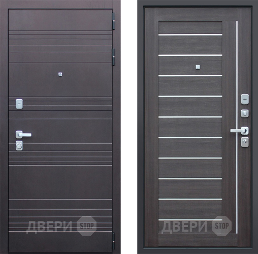 Входная металлическая Дверь АСД Дуэт Орех рифленый в Ивантеевке