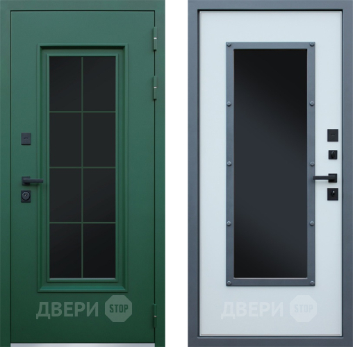 Дверь АСД Терморазрыв Олимп с окном и английской решеткой в Ивантеевке