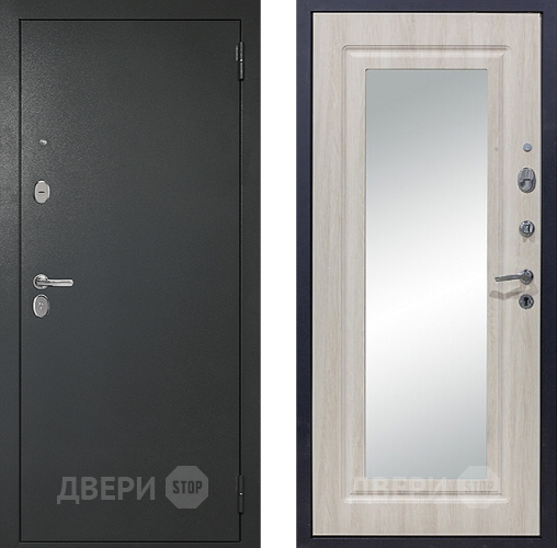 Входная металлическая Дверь Сударь 510 Зеркало Титан в Ивантеевке