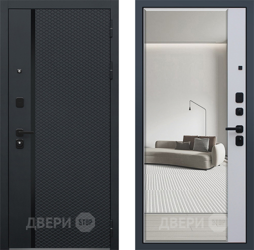 Дверь АСД Ньюкасл с зеркалом в Ивантеевке