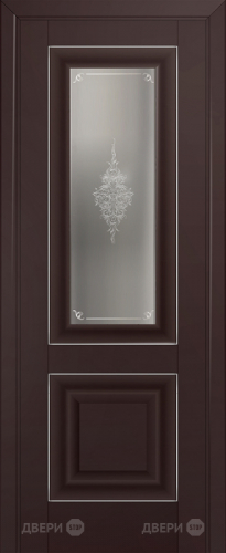 Межкомнатная дверь ProfilDoors 28U темно-коричневый (матовое, кристалл с узором) в Ивантеевке