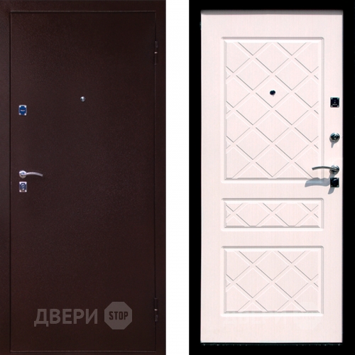 Входная металлическая Дверь СТОП ЭКО Беленый дуб в Ивантеевке