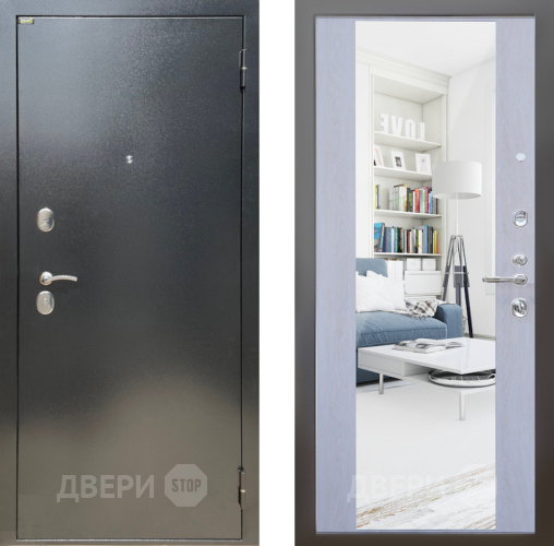 Дверь Шелтер (SHELTER) Стандарт 12 с зеркалом Дуб филадельфия крем в Ивантеевке