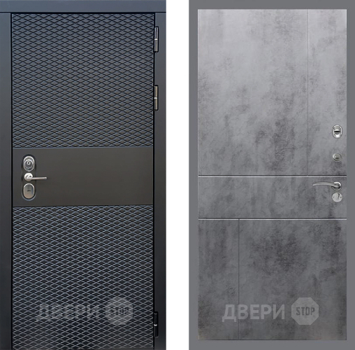 Входная металлическая Дверь Стоп БЛЭК CISA ФЛ-290 Бетон темный в Ивантеевке