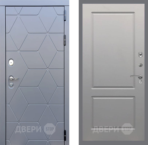Входная металлическая Дверь Стоп КОСМО ФЛ-117 Грей софт в Ивантеевке
