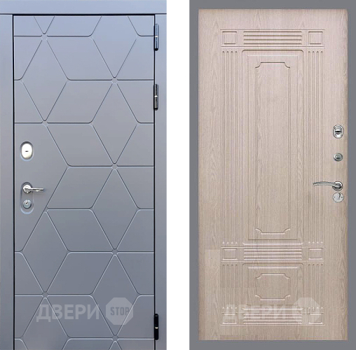 Входная металлическая Дверь Стоп КОСМО ФЛ-2 Беленый дуб в Ивантеевке