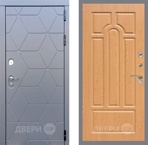 Входная металлическая Дверь Стоп КОСМО ФЛ-58 Дуб в Ивантеевке