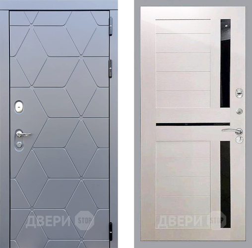 Входная металлическая Дверь Стоп КОСМО СБ-18 Лиственница беж в Ивантеевке