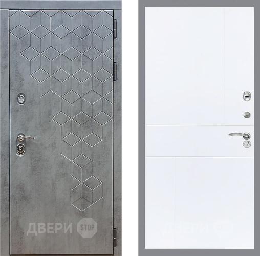 Входная металлическая Дверь Стоп БЕТОН ФЛ-290 Силк Сноу в Ивантеевке