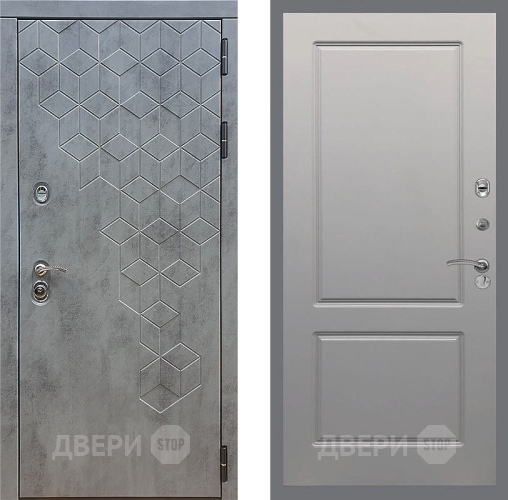 Входная металлическая Дверь Стоп БЕТОН ФЛ-117 Грей софт в Ивантеевке