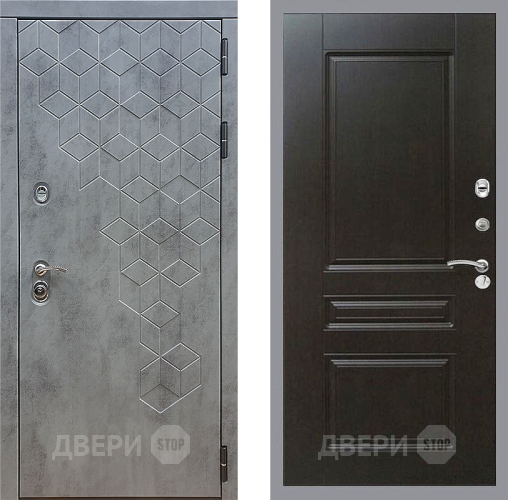 Входная металлическая Дверь Стоп БЕТОН ФЛ-243 Венге в Ивантеевке