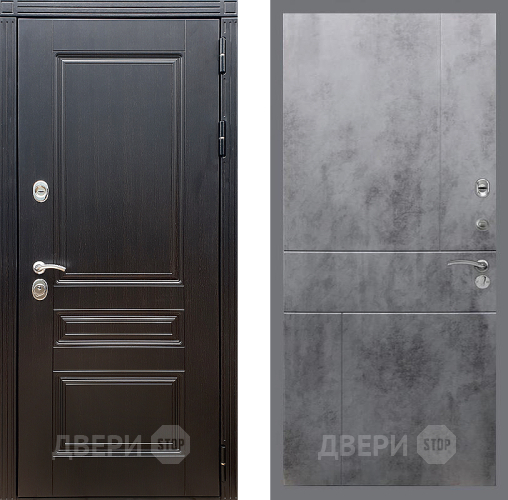 Дверь Стоп МЕГАПОЛИС ФЛ-290 Бетон темный в Ивантеевке
