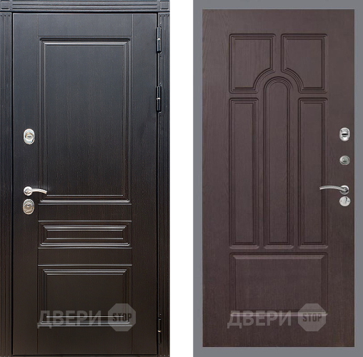 Входная металлическая Дверь Стоп МЕГАПОЛИС ФЛ-58 Венге в Ивантеевке
