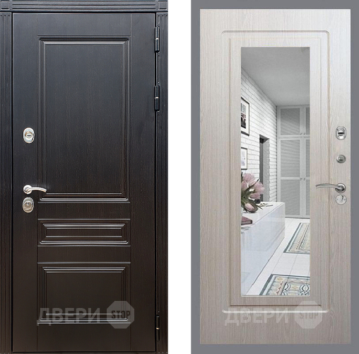 Дверь Стоп МЕГАПОЛИС Зеркало ФЛ-120 Беленый дуб в Ивантеевке
