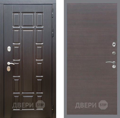 Входная металлическая Дверь Стоп НЬЮ ЙОРК Гладкая венге поперечный в Ивантеевке