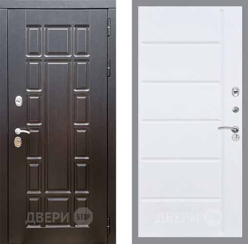 Входная металлическая Дверь Стоп НЬЮ ЙОРК ФЛ-102 Белый ясень в Ивантеевке