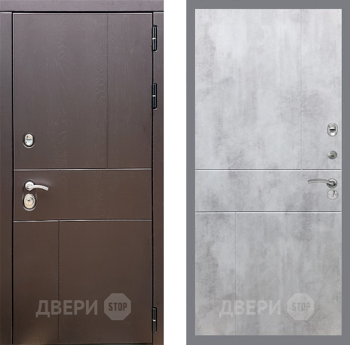 Входная металлическая Дверь Стоп УРБАН ФЛ-290 Бетон светлый в Ивантеевке