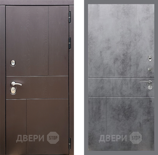 Входная металлическая Дверь Стоп УРБАН ФЛ-290 Бетон темный в Ивантеевке