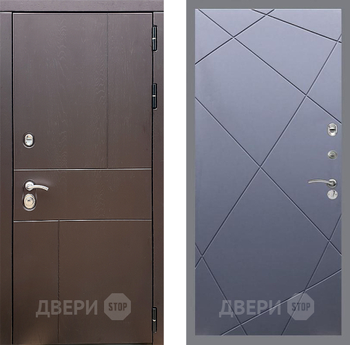 Входная металлическая Дверь Стоп УРБАН ФЛ-291 Силк титан в Ивантеевке