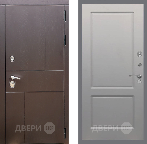Входная металлическая Дверь Стоп УРБАН ФЛ-117 Грей софт в Ивантеевке