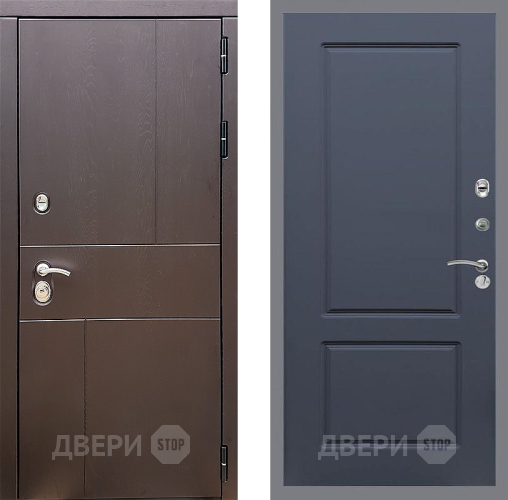 Входная металлическая Дверь Стоп УРБАН ФЛ-117 Силк титан в Ивантеевке