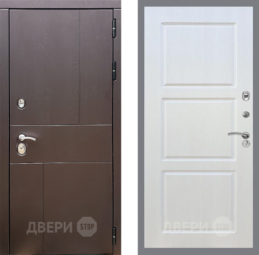Входная металлическая Дверь Стоп УРБАН ФЛ-3 Лиственница беж в Ивантеевке