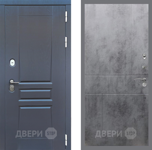 Входная металлическая Дверь Стоп ПЛАТИНУМ ФЛ-290 Бетон темный в Ивантеевке