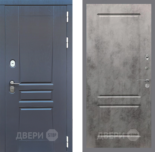 Входная металлическая Дверь Стоп ПЛАТИНУМ ФЛ-117 Бетон темный в Ивантеевке