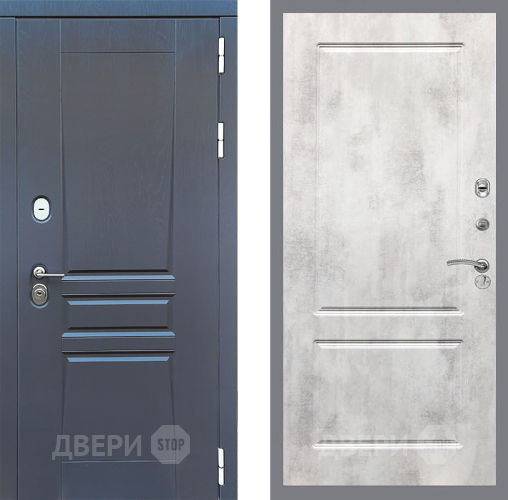 Входная металлическая Дверь Стоп ПЛАТИНУМ ФЛ-117 Бетон светлый в Ивантеевке