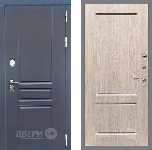 Входная металлическая Дверь Стоп ПЛАТИНУМ ФЛ-117 Беленый дуб в Ивантеевке